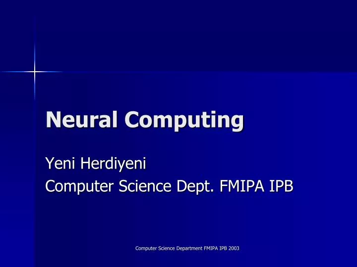 neural computing