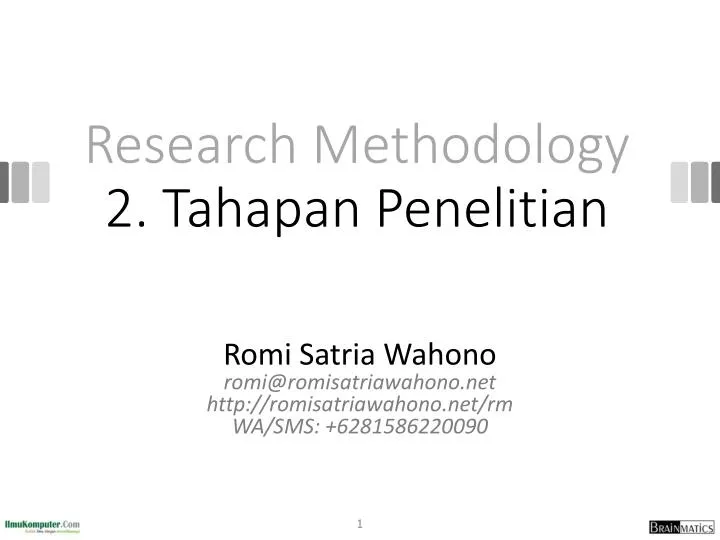 research methodology 2 tahapan penelitian