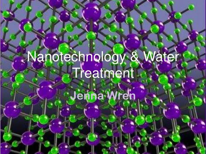 nanotechnology water treatment