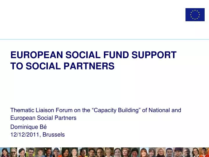 european social fund support to social partners