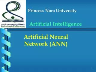 Princess Nora University Artificial Intelligence