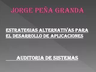 jorge pe a granda