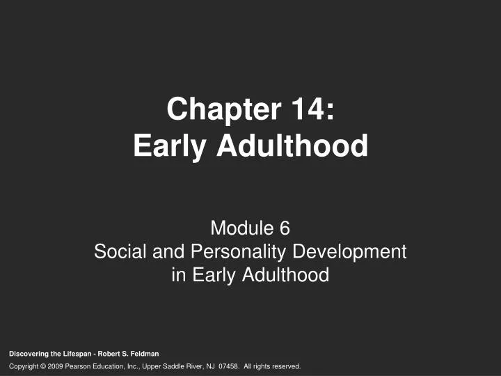 chapter 14 early adulthood