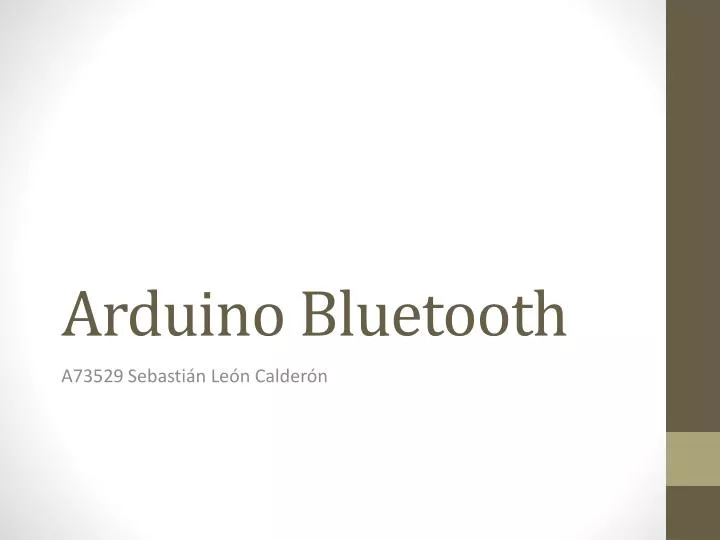 arduino bluetooth