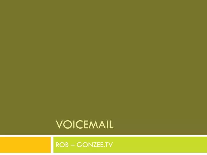 voicemail