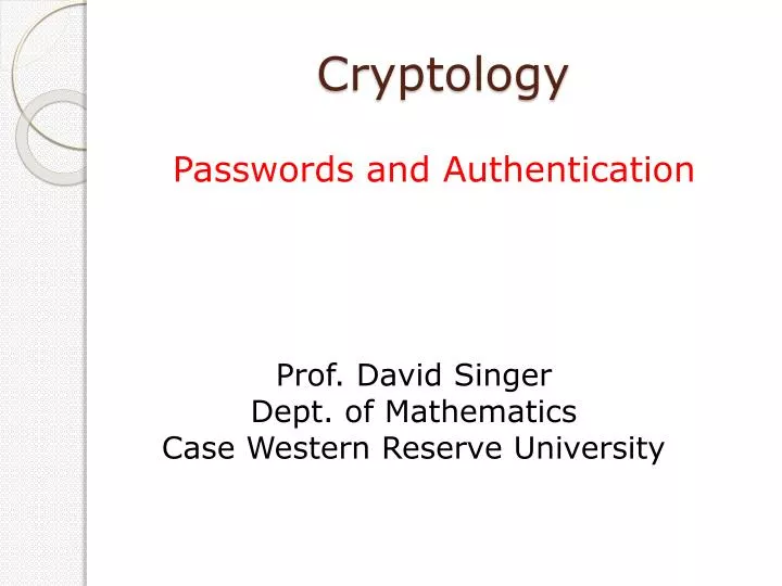 cryptology