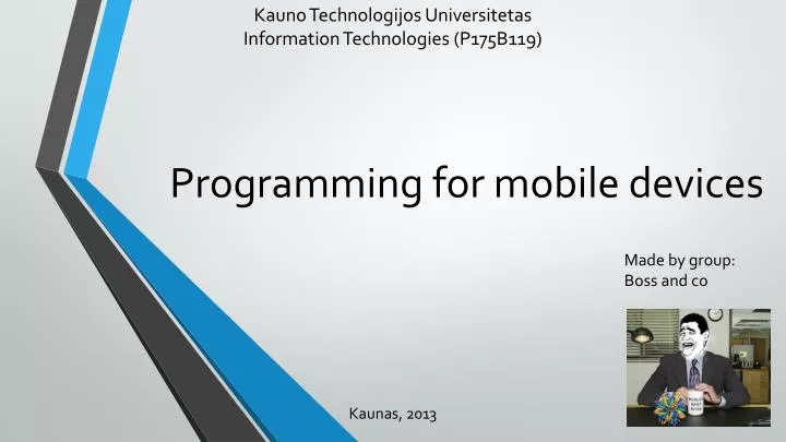 programming for mobile devices