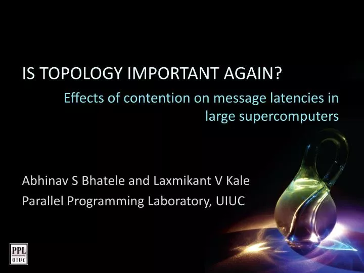 effects of contention on message latencies in large supercomputers