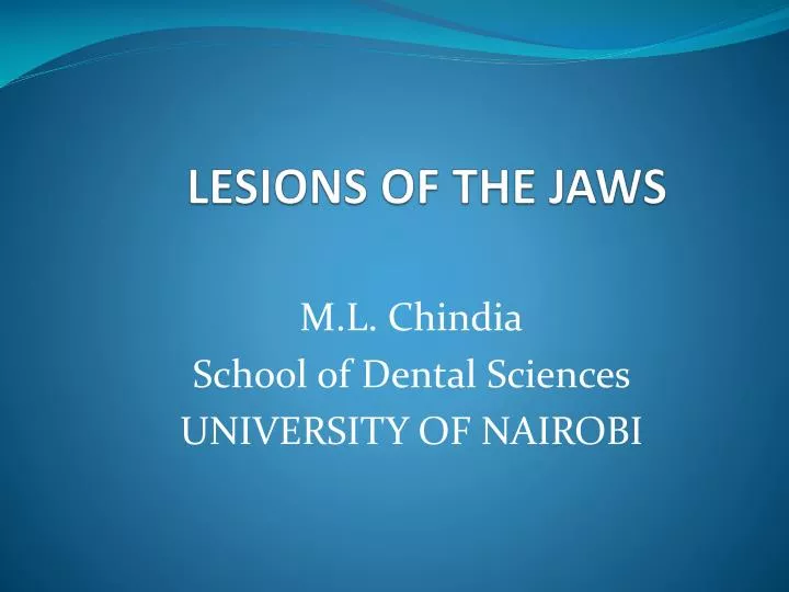 lesions of the jaws
