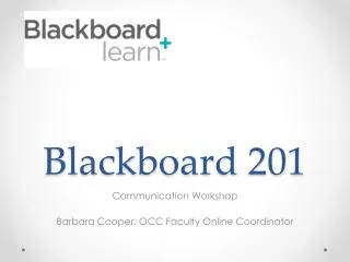 Blackboard 201