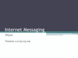 Internet Messaging