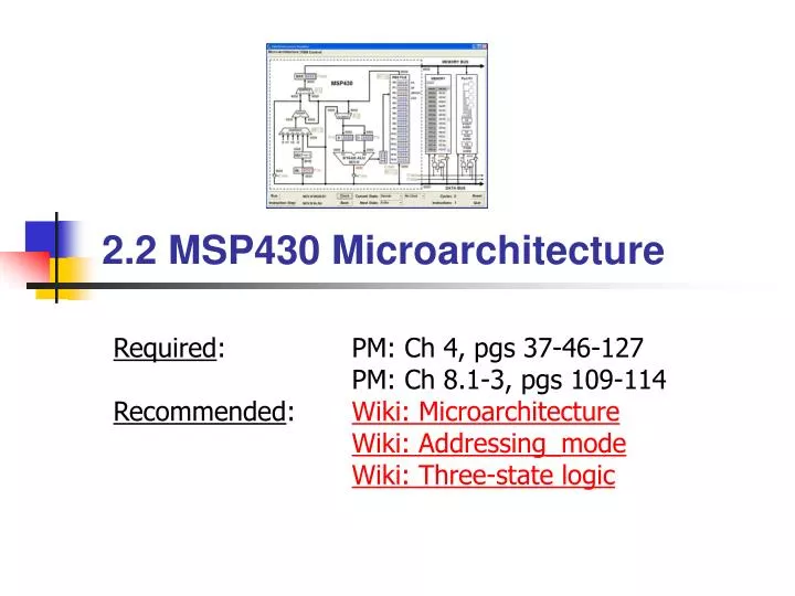 2 2 msp430 microarchitecture