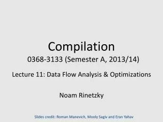 compilation 0368 3133 semester a 2013 14