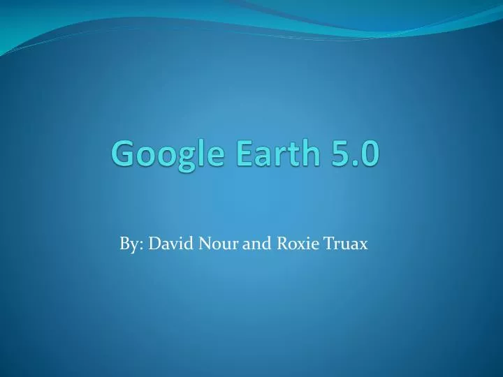 google earth 5 0