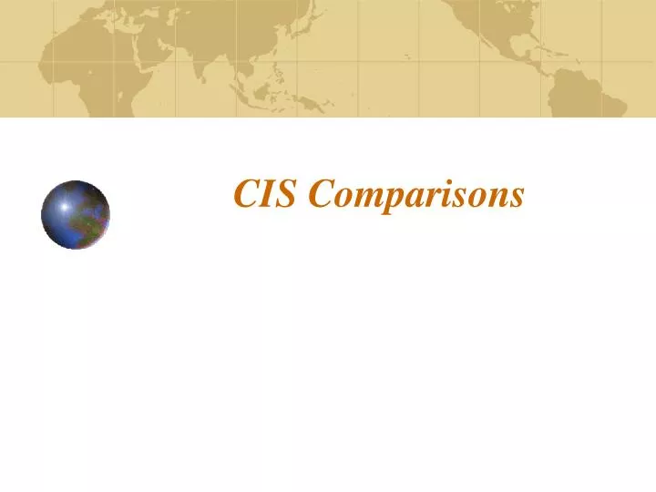 cis comparisons