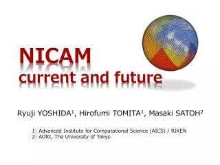 NICAM current and future