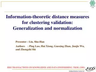 IEEE TRANSACTIONS ON KNOWLEDGE AND DATA ENGINEERING, TKDE (2009)