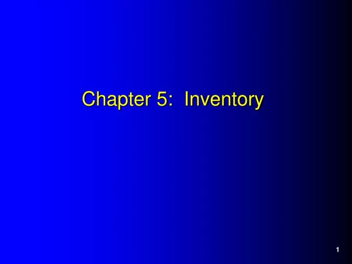chapter 5 inventory