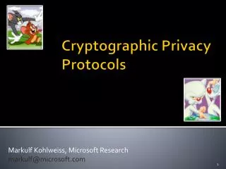 Cryptographic Privacy Protocols
