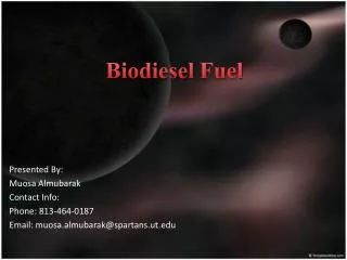 Biodiesel Fuel