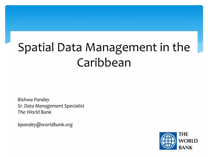 spatial data management in the caribbean