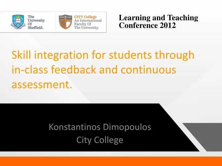 skill integration for students through in class feedback and continuous assessment