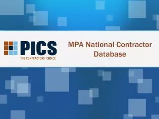 MPA National Contractor Database