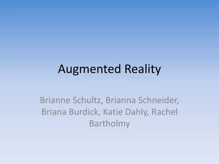 augmented reality