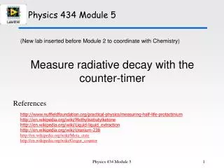 Physics 434 Module 5