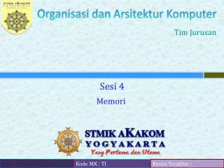 organisasi dan arsitektur komputer