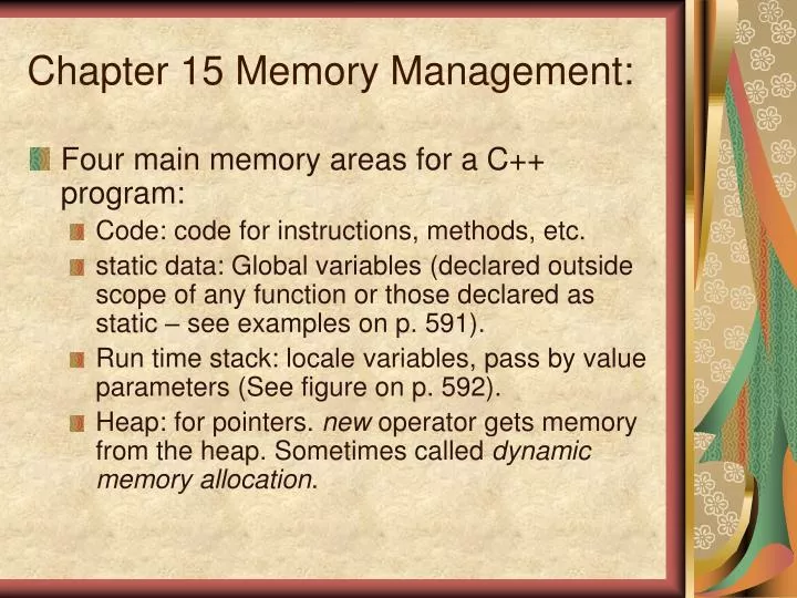 chapter 15 memory management