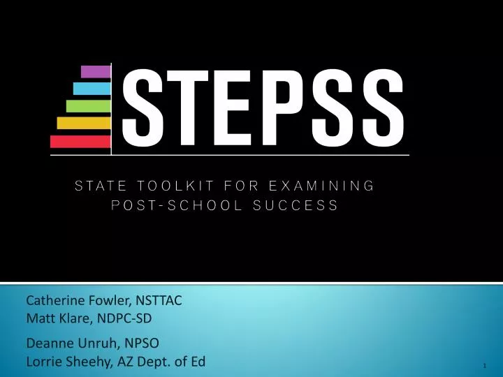 stepss state toolkit for examining post school success