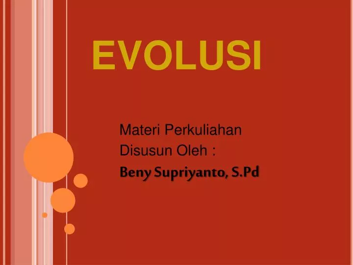 evolusi