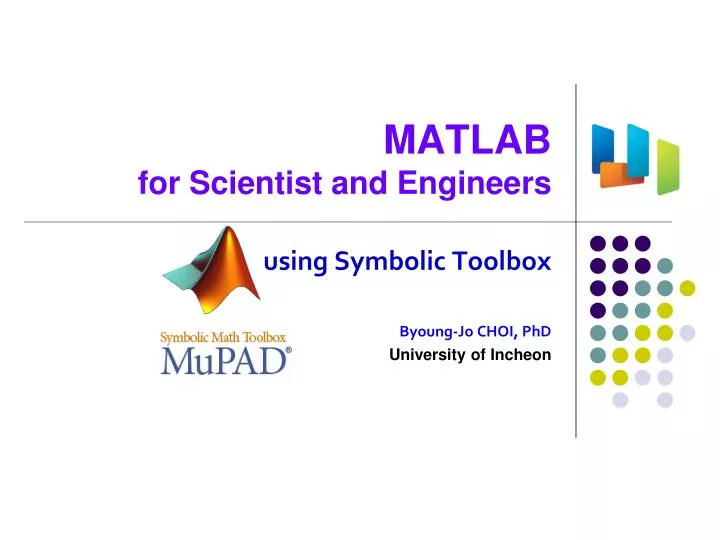matlab for scientist and engineers