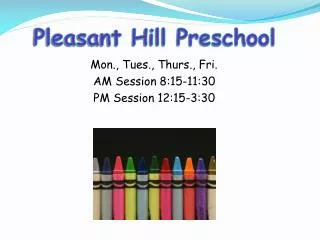 Pleasant Hill Preschool