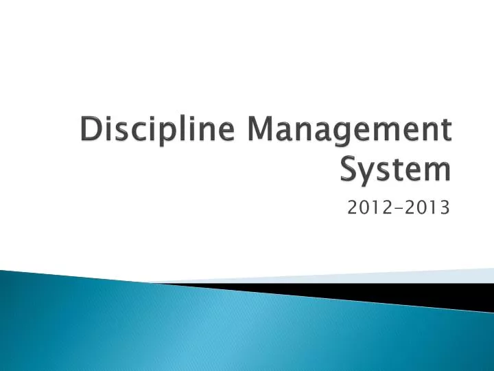 discipline management system