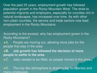 According to the graph, which of these statements is true about why people settle in Toronto?