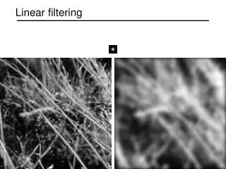 Linear filtering