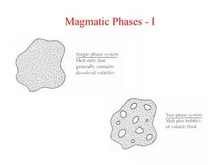 Magmatic Phases - I