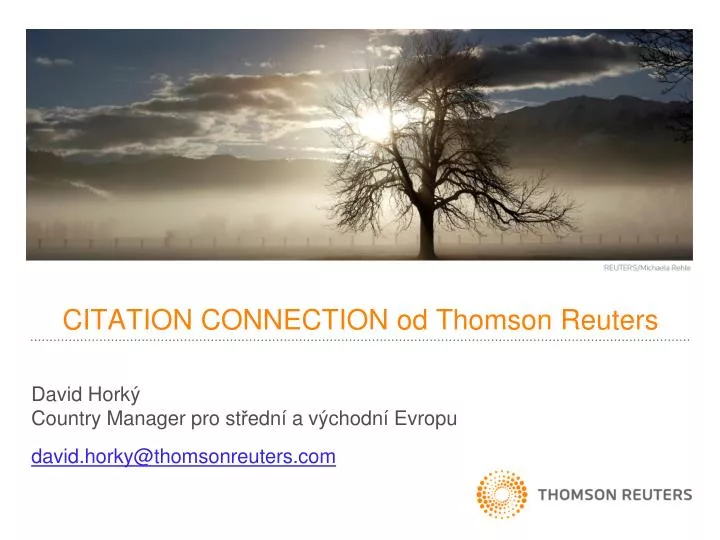 citation connection od thomson reuters