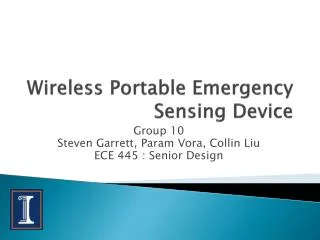 Wireless Portable Emergency Sensing Device
