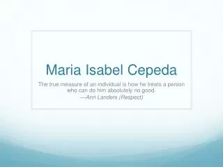 Maria Isabel Cepeda