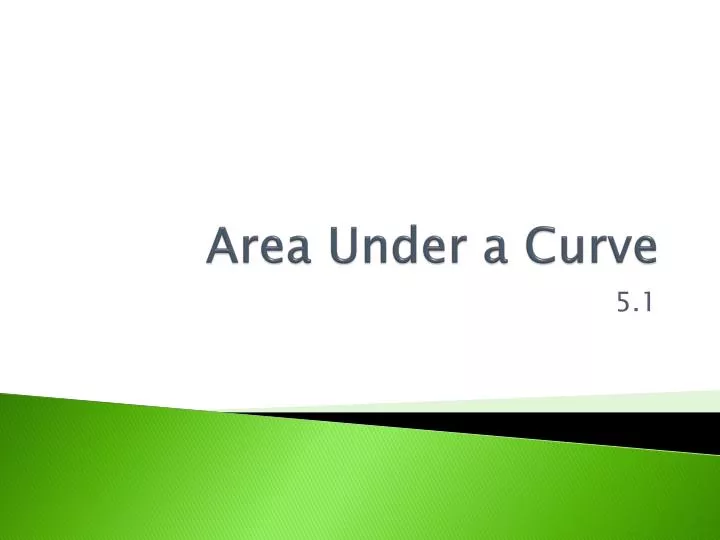 area under a curve