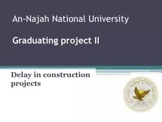 An-Najah National University Graduating project II