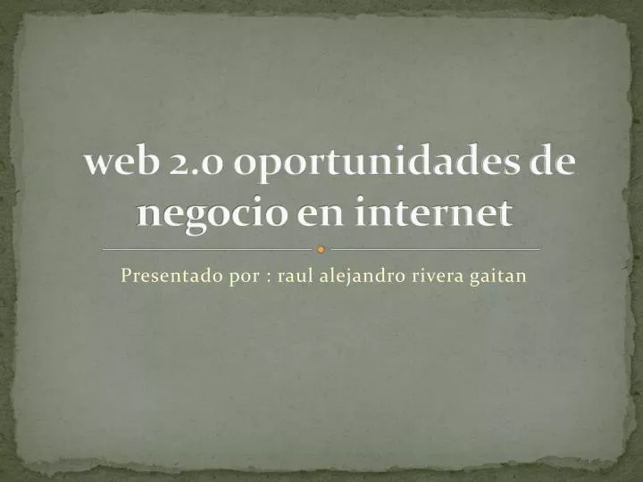 web 2 0 oportunidades de negocio en internet