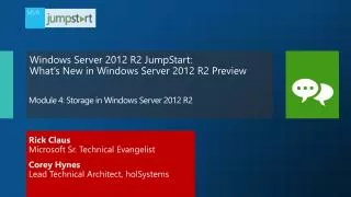 Module 4: Storage in Windows Server 2012 R2