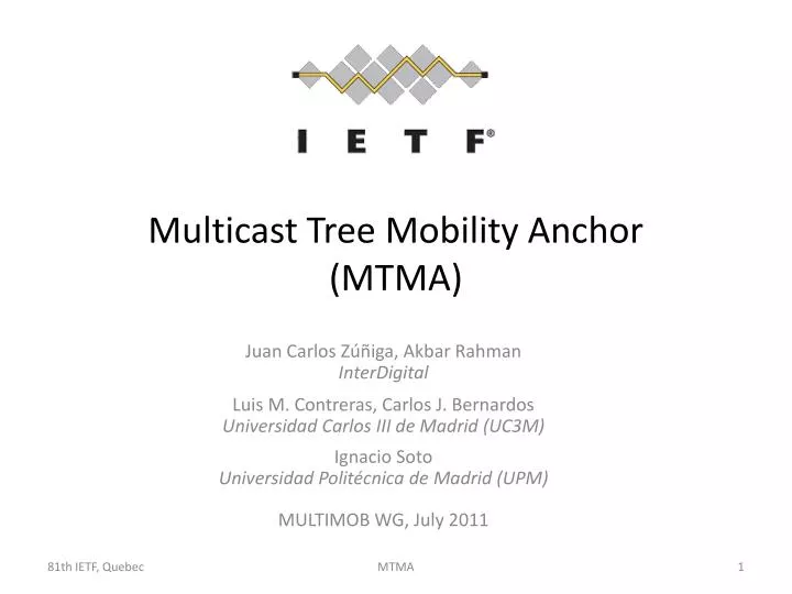 multicast tree mobility anchor mtma
