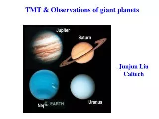 TMT &amp; Observations of giant planets