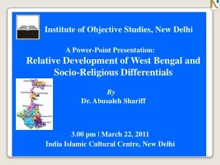Institute of Objective Studies, New Delhi