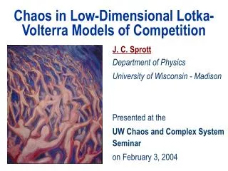 Chaos in Low-Dimensional Lotka-Volterra Models of Competition